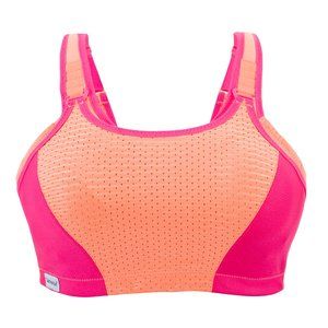 Glamorise 44B SPORT Bra (CUSTOM-CONTROL) High-Impact MOISTURE WICKING ORANGE NEW